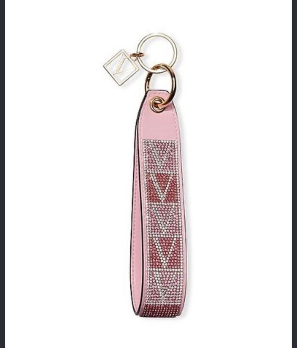 Nip vs Victorias secret key chain/key fob/bag charm wristlet pastel rainbow